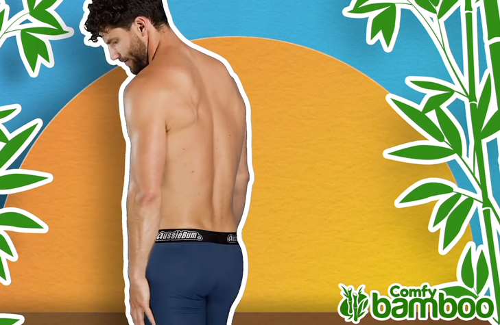 AussieBum Bambusové Boxerky COMFY BAMBOO Navy3